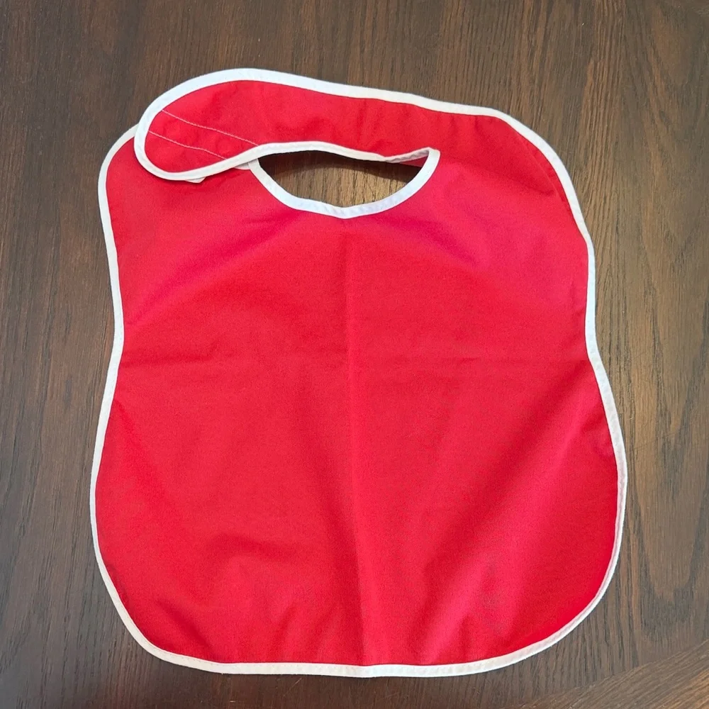 5 Pack Colorful Waterproof Kids Bib Set - Red, Yellow, Blue, Green, Gray